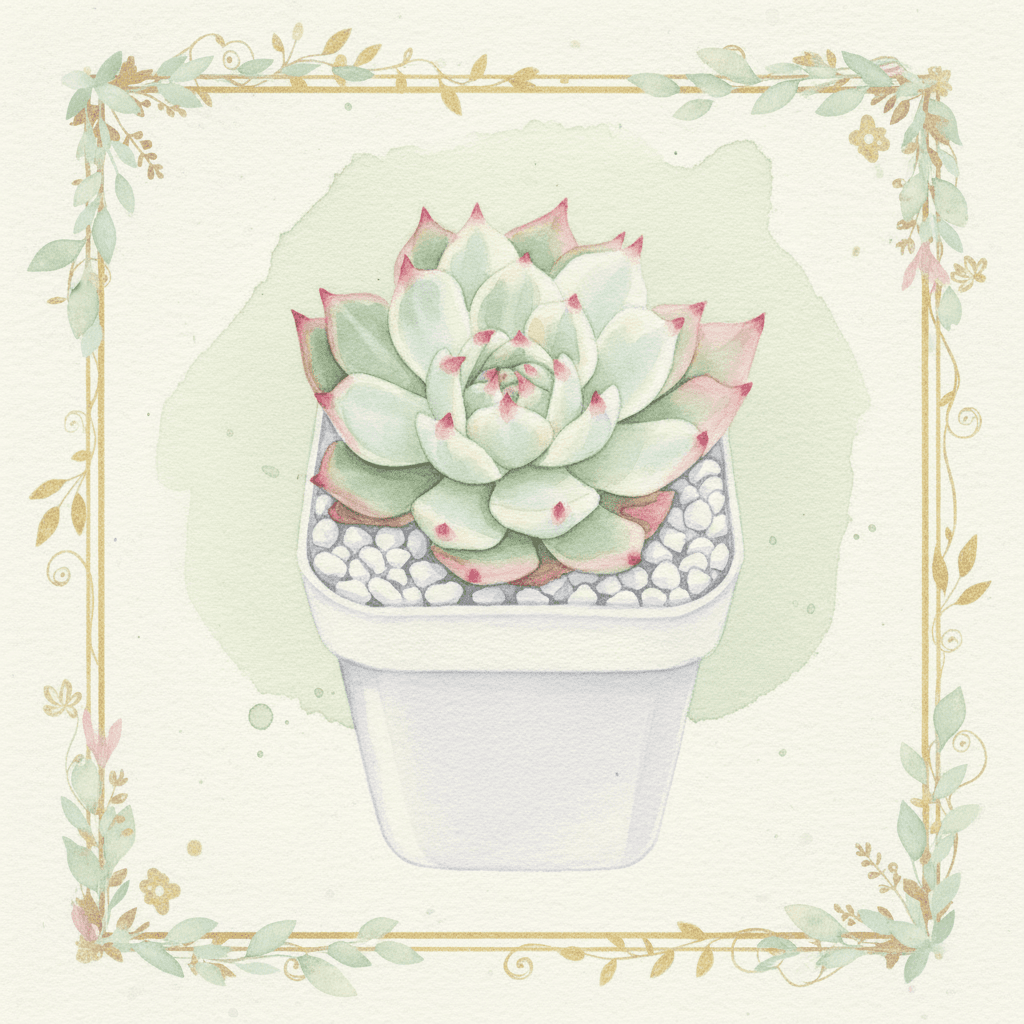Echeveria chihuahuaensis variegated | 吉娃娃錦 - art twin