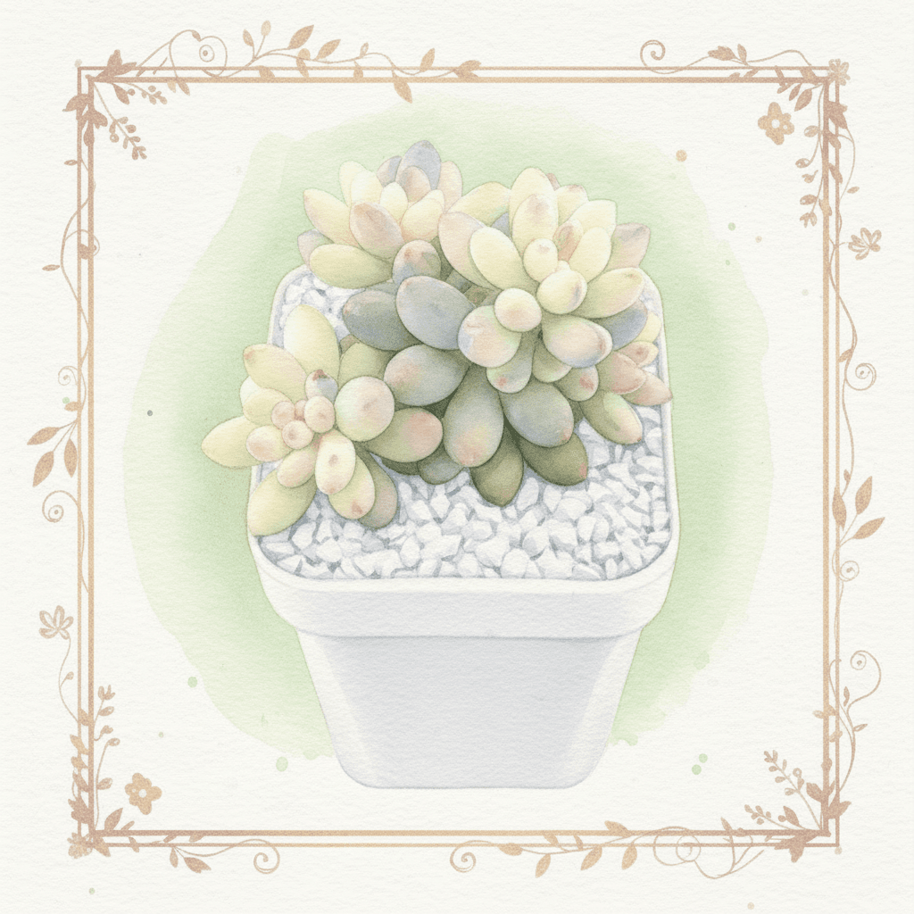 Pachyphytum ‘Machucae’ (Baby Finger) variegated | 嬰兒手指錦 - art twin